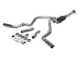 Flowmaster American Thunder Dual Exhaust System with Polished Tips; Side/Rear Exit (20-25 6.6L Gas Sierra 3500 HD)