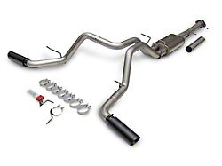 Flowmaster FlowFX Dual Exhaust System with Black Tips; Side Exit (11-19 6.0L Sierra 3500 HD w/ 6.50-Foot Standard Box)