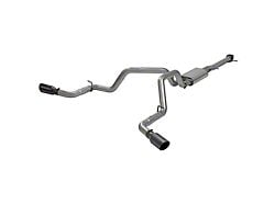 Flowmaster FlowFX Dual Exhaust System with Black Tips; Side Exit (20-25 6.6L Gas Sierra 3500 HD)