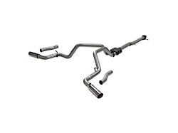 Flowmaster Outlaw Dual Exhaust System with Polished Tips; Side/Rear Exit (20-25 6.6L Gas Sierra 3500 HD)