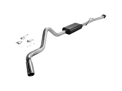 Flowmaster Force II Single Exhaust System with Polished Tip; Side Exit (99-06 4.3L Silverado 1500)