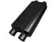 Flowmaster 50 Series HD Dual In/Dual Out Oval Muffler; 2.50-Inch Inlet/2.50-Inch Outlet (Universal; Some Adaptation May Be Required)