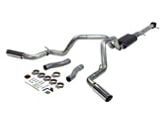 Flowmaster American Thunder Dual Exhaust System with Polished Tips; Side/Rear Exit (20-24 6.6L Gas Silverado 3500 HD)
