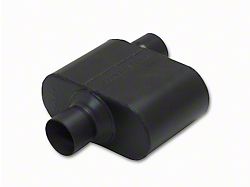 Flowmaster Super 10 Series Offset/Center Oval Muffler; 2.50-Inch Inlet/2.50-Inch Outlet (Universal; Some Adaptation May Be Required)