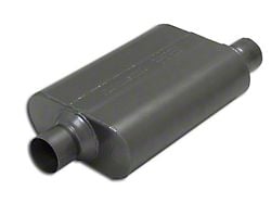 Flowmaster Super 44 Series Center/Offset Oval Muffler; 2.50-Inch Inlet/2.50-Inch Outlet (Universal; Some Adaptation May Be Required)