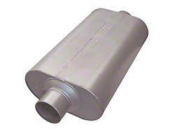 Flowmaster Super 50 Series Center/Center Oval Muffler; 3-Inch Inlet/3-Inch Outlet (Universal; Some Adaptation May Be Required)