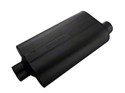 Flowmaster Super 50 Series Center/Offset Oval Muffler; 3-Inch Inlet/3-Inch Outlet (Universal; Some Adaptation May Be Required)