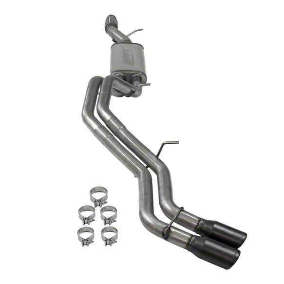 Flowmaster Tahoe FlowFX Dual Exhaust System with Black Tips; Same Side ...