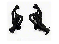 Flowtech 1-1/2-Inch Shorty Headers; Black Painted (92-95 5.2L Dakota)