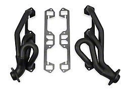 Flowtech 1-1/2-Inch Shorty Headers; Black Painted (96-03 V8 Dakota)