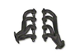 Flowtech 1-5/8-Inch Shorty Headers; Black Painted (99-02 4.8L, 5.3L Sierra 1500)