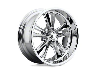 Foose Knuckle Chrome 5-Lug Wheel; 17x7; 1mm Offset (87-90 Dakota)