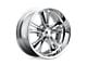 Foose Knuckle Chrome 5-Lug Wheel; 17x7; 1mm Offset (87-90 Dakota)