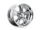 Foose Knuckle Chrome 5-Lug Wheel; 17x8; 1mm Offset (87-90 Dakota)