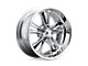 Foose Knuckle Chrome 5-Lug Wheel; 18x9.5; 1mm Offset (87-90 Dakota)