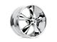 Foose Legend Chrome 5-Lug Wheel; 17x7; 1mm Offset (87-90 Dakota)