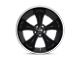 Foose Legend Gloss Black Milled 5-Lug Wheel; 17x7; 1mm Offset (87-90 Dakota)