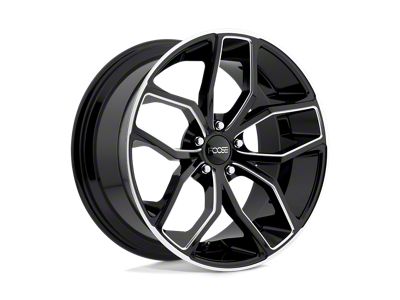 Foose Outcast Gloss Black Milled 5-Lug Wheel; 20x10; 40mm Offset (87-90 Dakota)