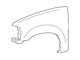 Ford Front Fender with Wheel Opening Molding Holes; Passenger Side (97-03 F-150)