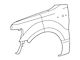 Ford Front Fender with Wheel Opening Molding Holes; Driver Side (09-14 F-150, Excluding Raptor)