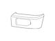 Ford Outer Front Bumper End Cap Molding; Passenger Side (15-17 F-150, Excluding Raptor)