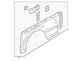 Ford Outer Truck Bed Panel with Wheel Opening Molding Holes; Driver Side (15-20 F-150 w/ 6-1/2-Foot Bed)