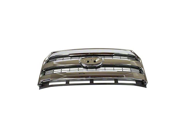 Ford Three Bar Style Upper Replacement Grille; Chrome (15-17 F-150 w/o Forward Facing Camera)