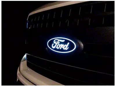 Ford LED Illuminated Ford Grille Emblem for Forward Facing Camera (21-22 F-350 Super Duty w/ Factory Halogen Headlights)