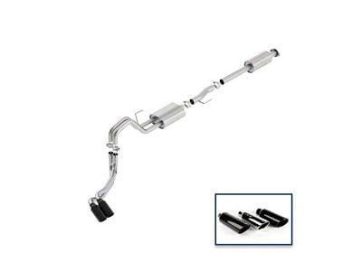 Ford Performance Sport Dual Exhaust System with Black Chrome Tips; Same Side Exit (15-20 3.5L EcoBoost F-150, Excluding Raptor & 19-20 Limited)