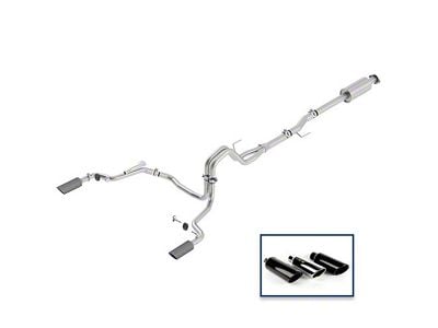 Ford Performance Extreme Dual Exhaust System with Carbon Fiber Tips; Rear Exit (15-20 2.7L EcoBoost F-150)