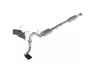 Ford Performance Sport Dual Exhaust System with Black Chrome Tips; Same Side Exit (21-24 5.0L F-150, Excluding Tremor)