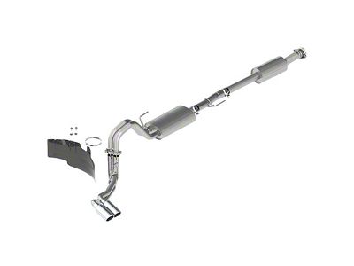 Ford Performance Touring Dual Exhaust System with Chrome Tips; Same Side Exit (21-24 5.0L F-150, Excluding Tremor)