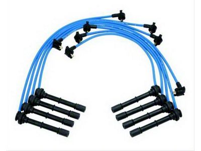 Ford Performance 9mm Spark Plug Wires; Blue (97-03 4.6L F-150)