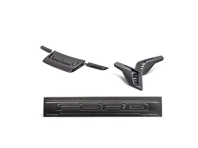 Ford Performance Appearance Kit; Gloss Carbon Fiber (21-24 F-150 Raptor)