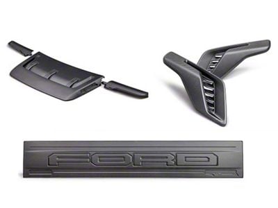 Ford Performance Appearance Kit; Matte Carbon Fiber (21-24 F-150 Raptor)