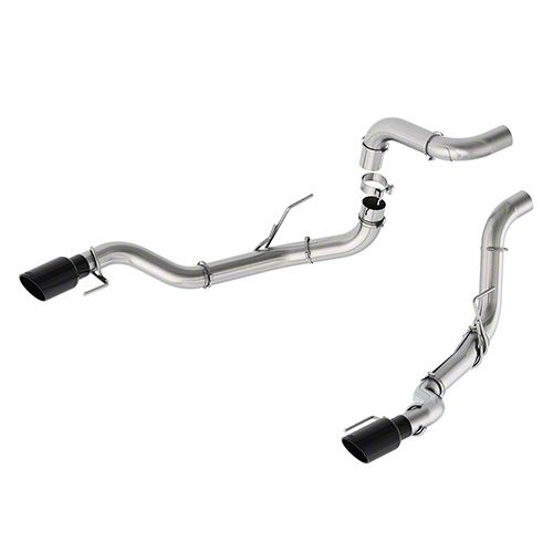 Ford Performance F-150 Bumper Exit Tail Pipes with Black Chrome Tips M ...