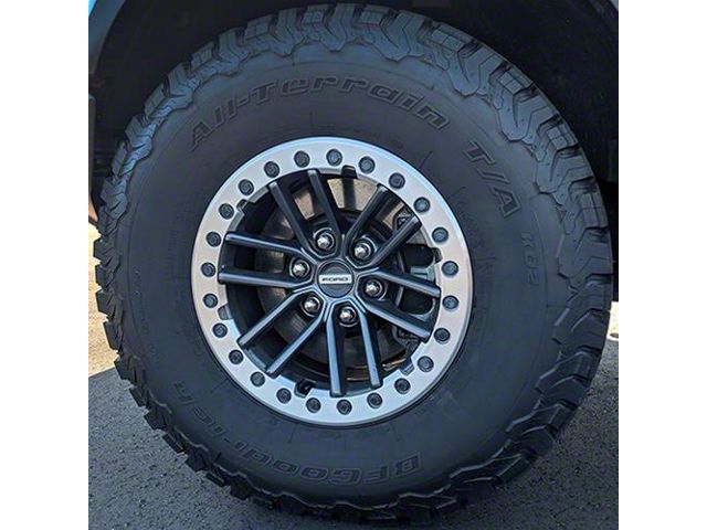 Ford Performance Raptor Beadlock Magnetic Gray 6-Lug Wheel; 17x8.5; 34mm Offset (21-24 F-150)