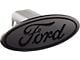 Ford 2-Inch Receiver Hitch Cover; Blacked Out (Universal; Some Adaptation May Be Required)