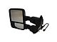 Ford Powered Heated Towing Mirror; Black; Driver Side (11-12 F-250 Super Duty)