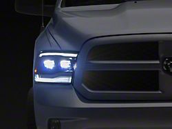 Form Lighting Sequential LED Projector Headlights; Black Housing; Clear Lens (09-18 RAM 1500)