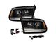 Form Lighting Sequential LED Projector Headlights; Black Housing; Clear Lens (10-18 RAM 3500)