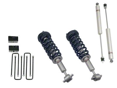 Freedom Offroad 2-Inch Front Lift Struts with Rear Lift Blocks and Shocks (14-24 F-150, Excluding Raptor)