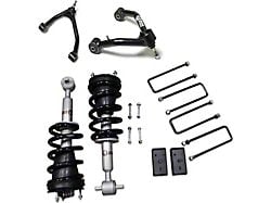 Freedom Offroad 3-Inch Front Lift Struts with Front Upper Control Arms and Rear Lift Blocks (07-16 Sierra 1500 w/ Stock Cast Steel Control Arms)