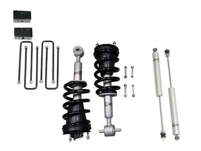 Freedom Offroad 3.50-Inch Front Lift Struts with Rear Lift Blocks and Shocks (07-18 Sierra 1500)