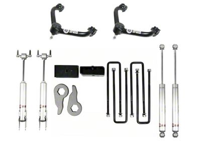 Freedom Offroad 3-Inch Front / 2-Inch Rear Leveling Kit with Control Arms and Shocks (11-19 Sierra 2500 HD)