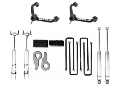 Freedom Offroad 3-Inch Front / 2-Inch Rear Leveling Kit with Control Arms and Shocks (20-24 Sierra 3500 HD)