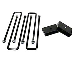 Freedom Offroad 2-Inch Rear Lift Blocks with Extended U-Bolts (11-25 Silverado 3500 HD)