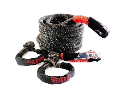 Freedom Ropes 3/8-Inch Synthetic Soft Shackles; Black