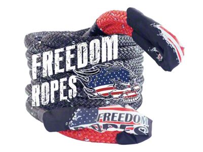 Freedom Ropes 1-Inch x 30-Foot Kinetic Energy Recovery Rope; Black