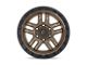 Fuel Wheels Ammo Matte Bronze with Black Bead Ring 5-Lug Wheel; 20x9; 1mm Offset (02-08 RAM 1500, Excluding Mega Cab)